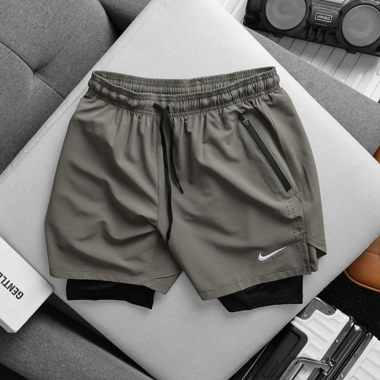 Nike Men's Dri-FIT 2-in-1 Stride Brief-Lined Shorts