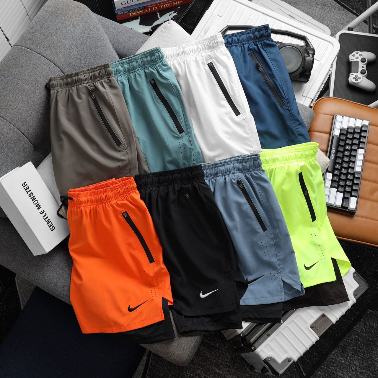 Nike Men's Dri-FIT 2-in-1 Stride Brief-Lined Shorts