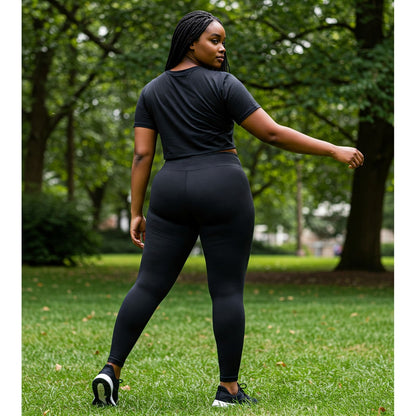 ZAPATOS Run Division Onli_Fresh Pocket Leggings and Short Sleeved (Crop) Tshirt