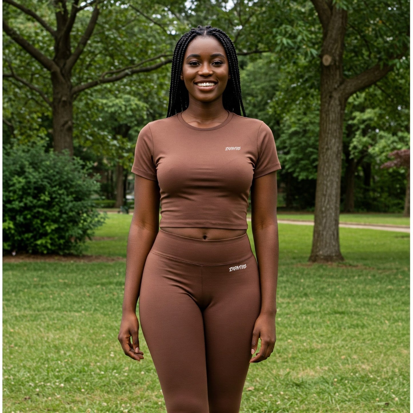 ZAPATOS Run Division Onli_Fresh Pocket Leggings and Short Sleeved (Crop) Tshirt