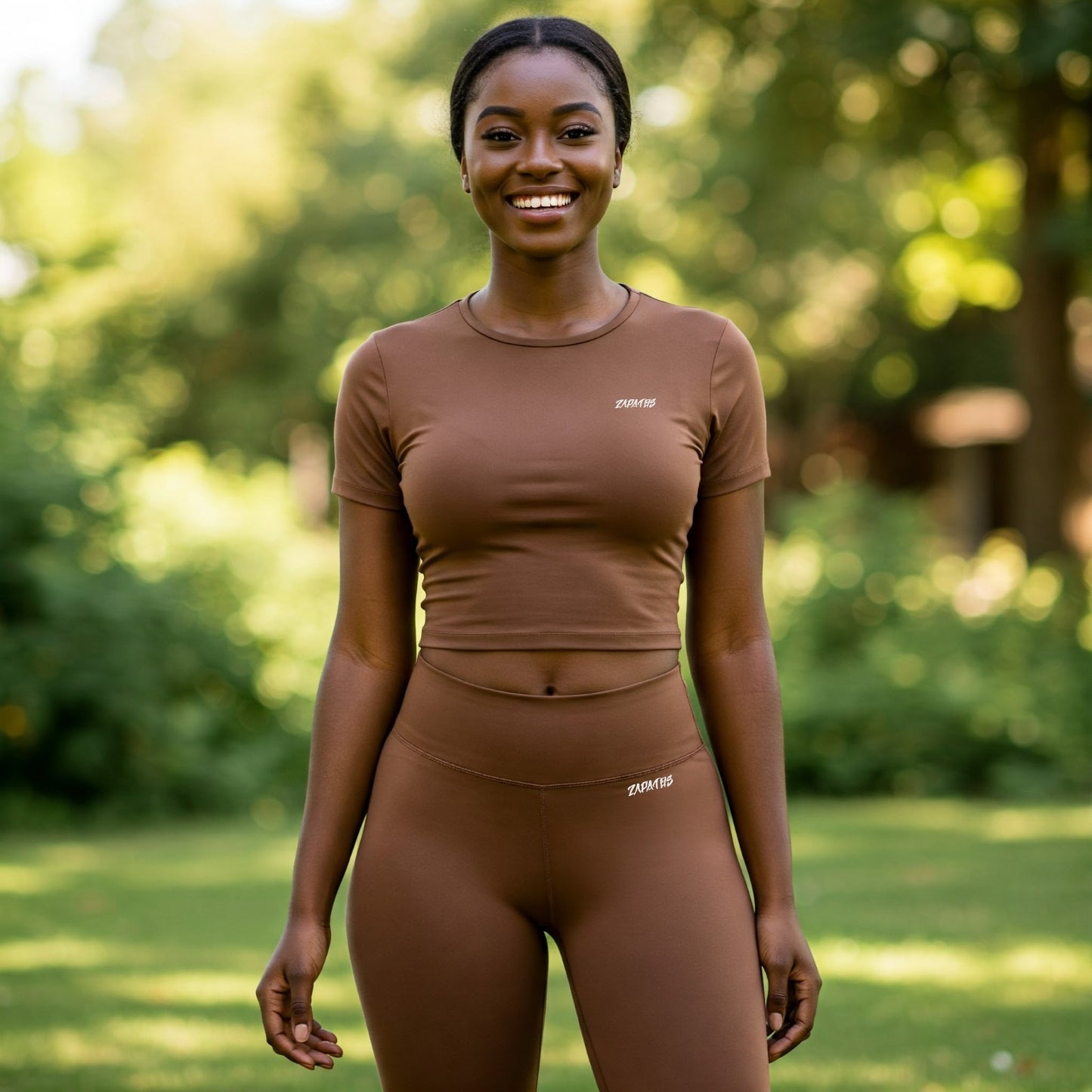 ZAPATOS Run Division Onli_Fresh Pocket Leggings and Short Sleeved (Crop) Tshirt